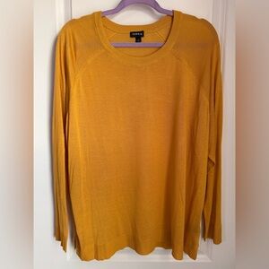 Torrid Mustard Yellow Crew Neck Sweater